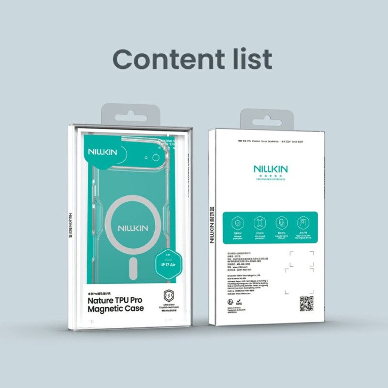 Kuori iPhone Air Magsafe-yhteensopiva Nature Pro -sarjan Nillkin Kanssa