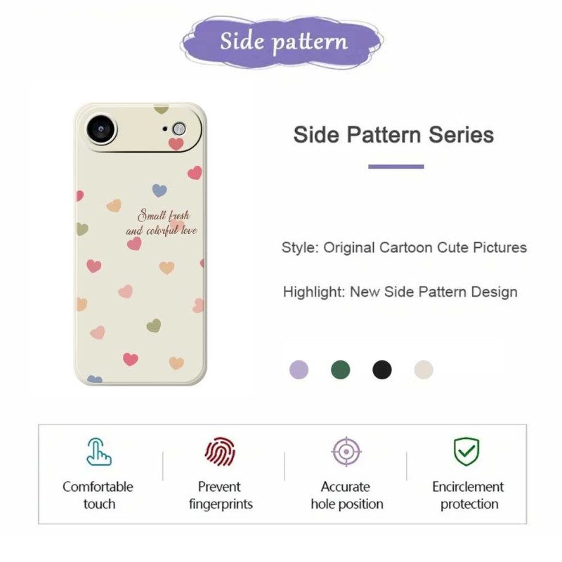 Kuori iPhone Air Värikkäitä Sydämiä