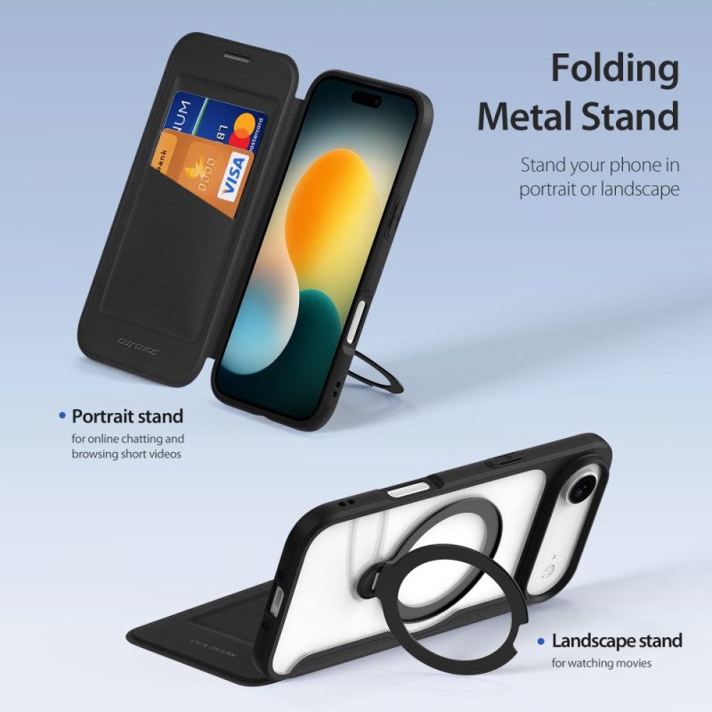 Nahkakotelo iPhone Air Magsafe Skin X Pro -sarjan Jalusta Dux Ducis