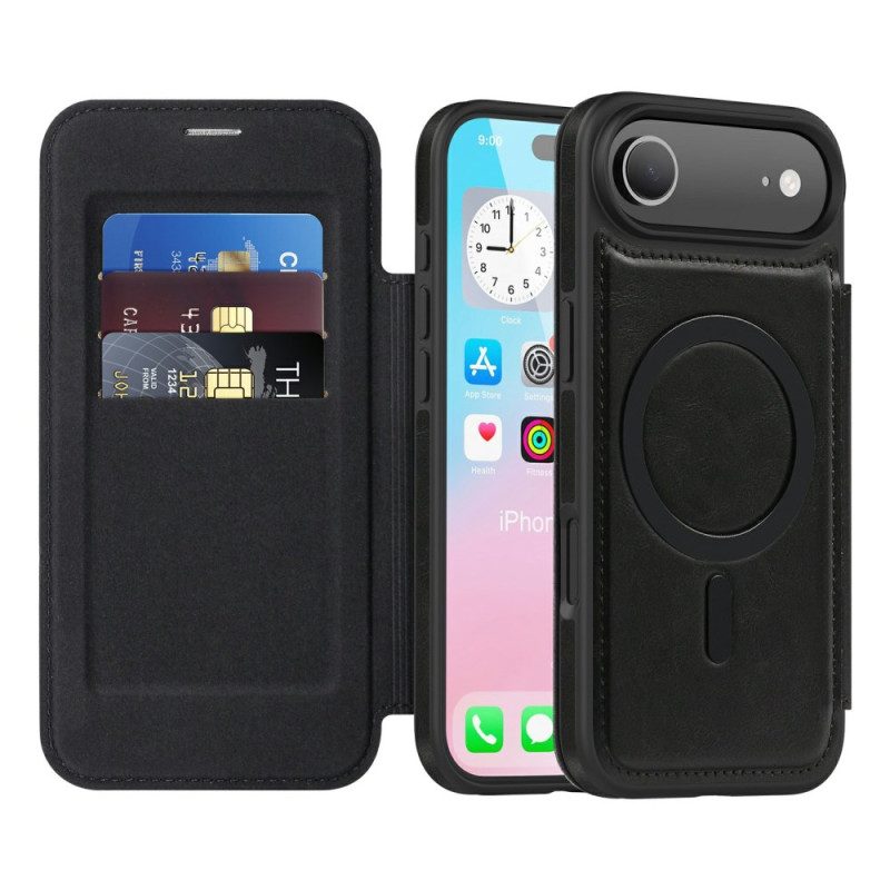 Nahkakotelo iPhone Air Magsafe-yhteensopiva Rfid-korttikotelon Kanssa Suojakuori