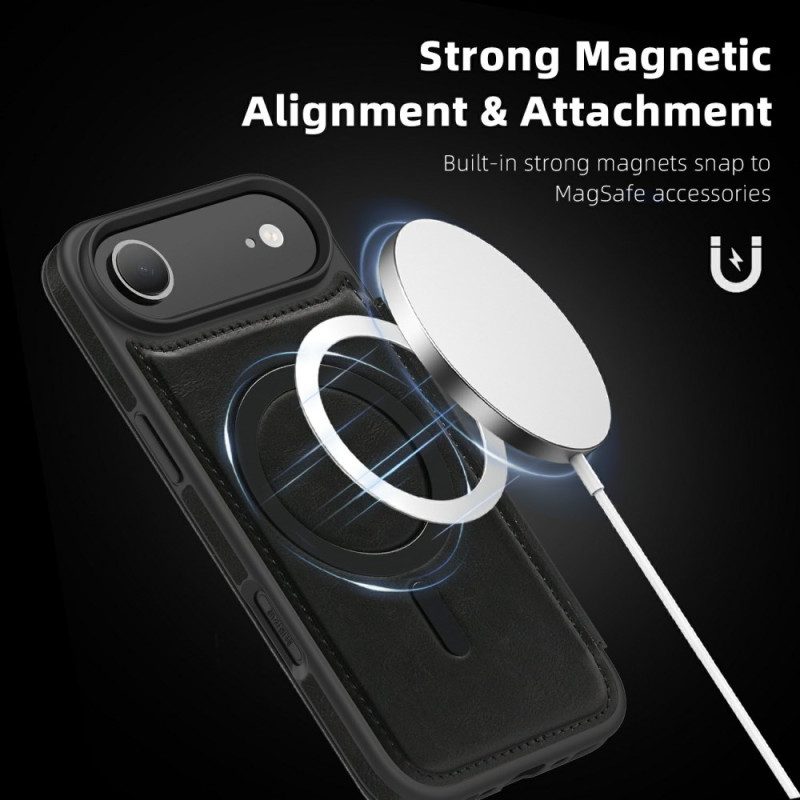 Nahkakotelo iPhone Air Magsafe-yhteensopiva Rfid-korttikotelon Kanssa Suojakuori