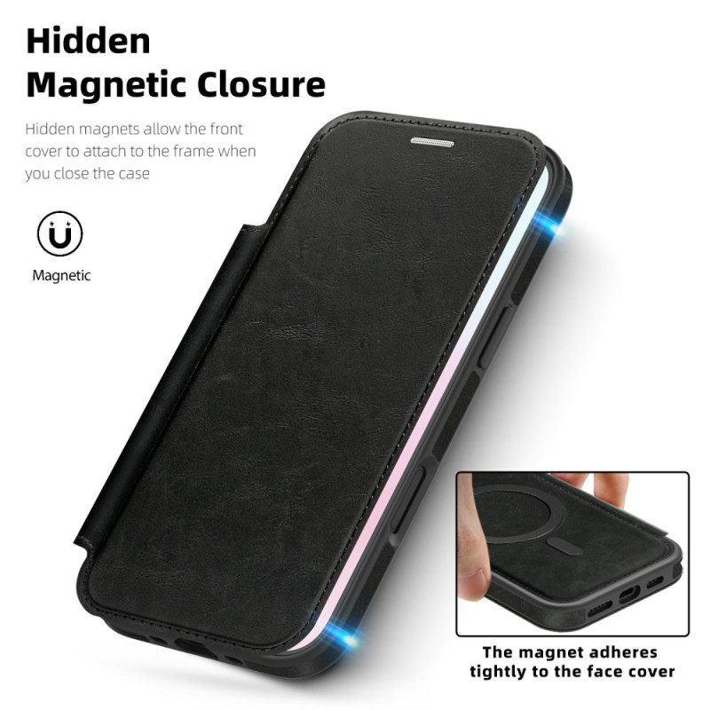 Nahkakotelo iPhone Air Magsafe-yhteensopiva Rfid-korttikotelon Kanssa Suojakuori