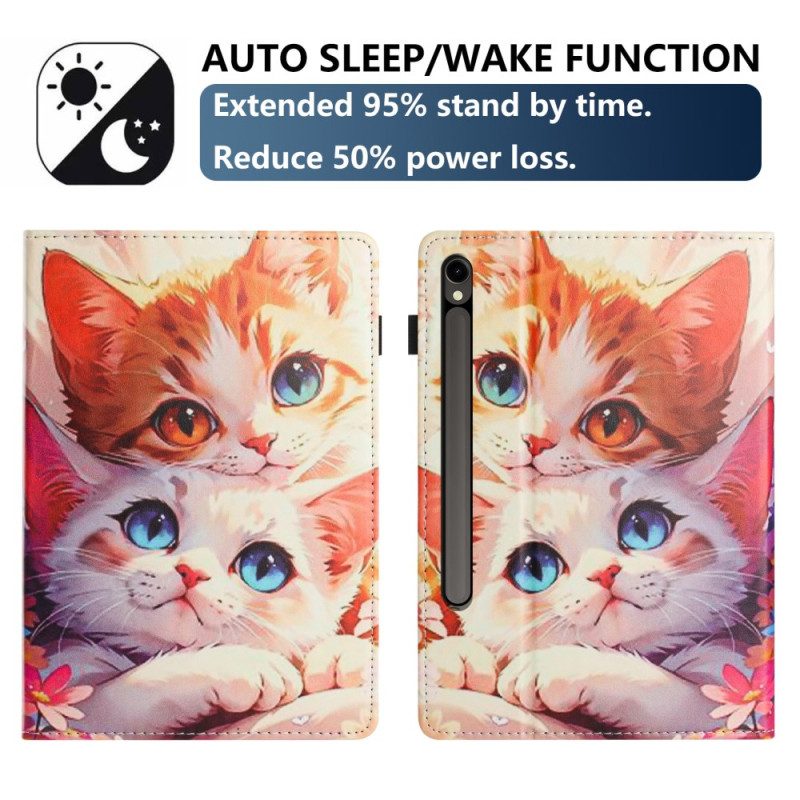 Kotelot Samsung Galaxy Tab S10 Fe Kaksi Kissaa