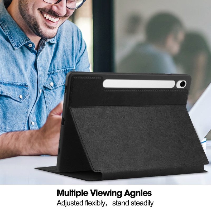 Kotelot Samsung Galaxy Tab S10 Fe Nahkakuvioinen Suojakuori