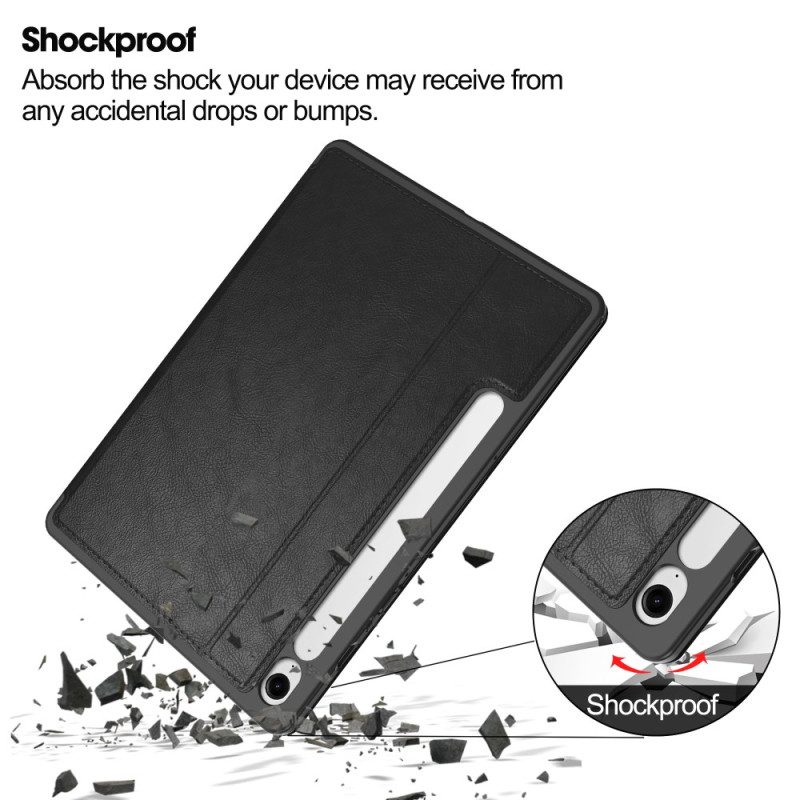 Kotelot Samsung Galaxy Tab S10 Fe Nahkakuvioinen Suojakuori