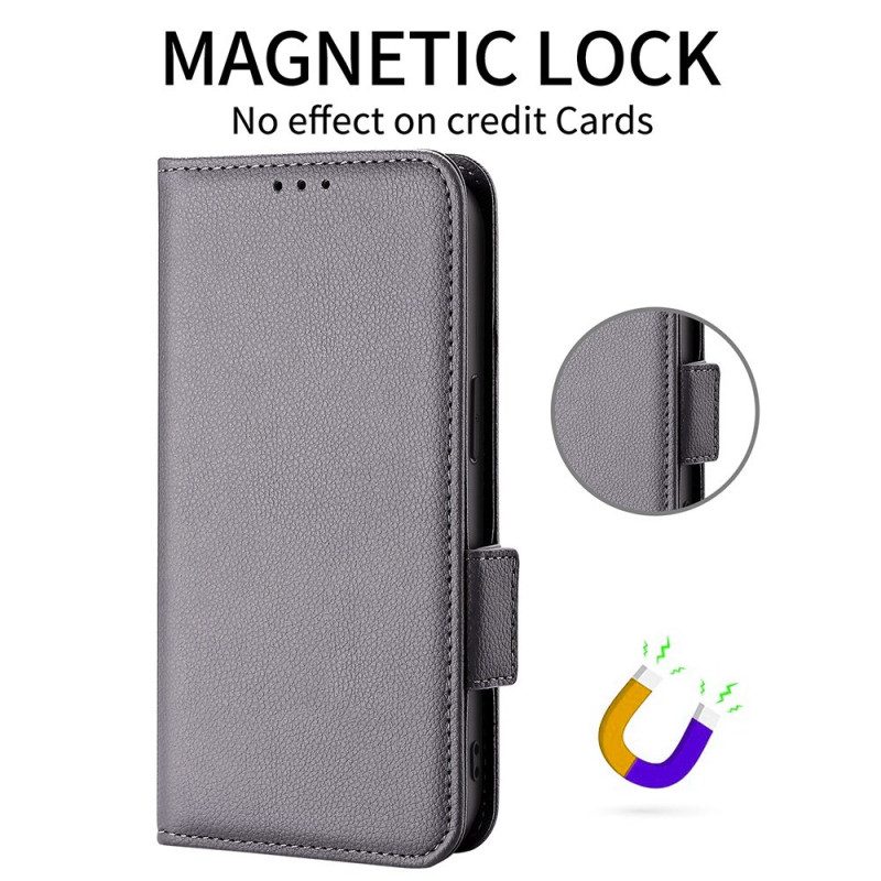 Kotelot Oneplus 15r Puhelinkuoret Litsikuvioinen Tekonahka Hihnalla