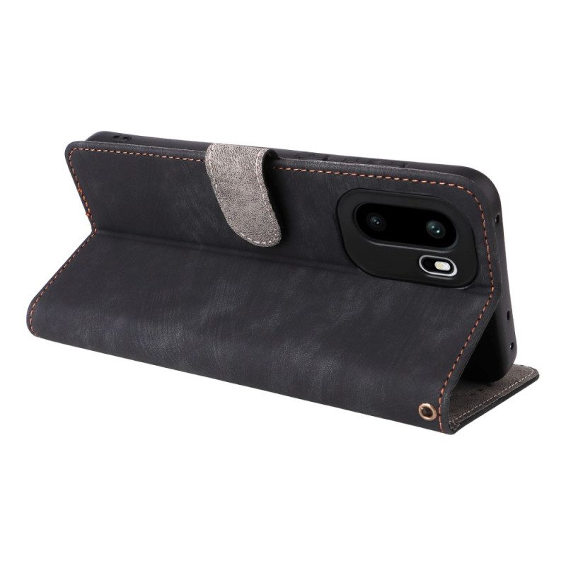 Kotelot Oneplus 15r Rfid-suojattu Mokkanahkaefekti