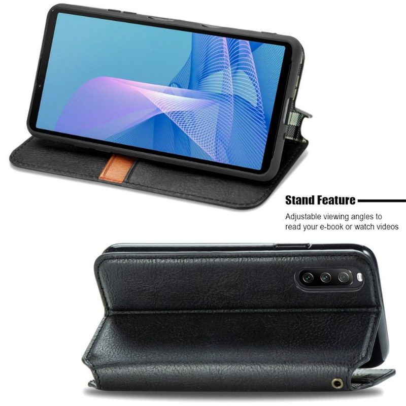 Kotelot Sony Xperia 10 III Kub Design -korttikotelo