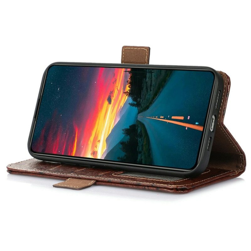 Kuoret iPhone 17 Pro Max Rfid Strutsi-teksturoitu Nahka