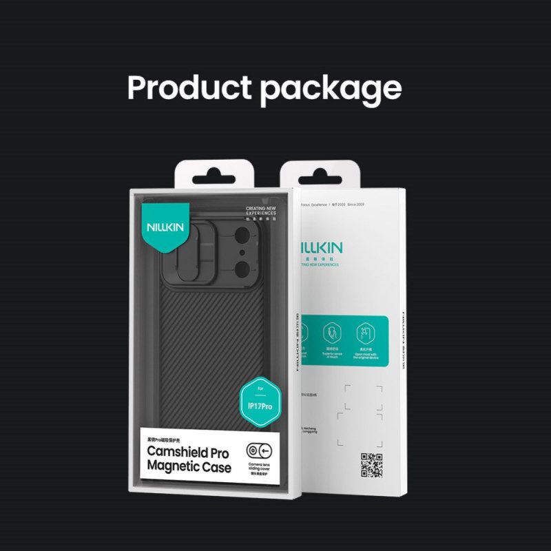 Kuori iPhone 17 Pro Max Camshield Pro -kamerasuoja Nillkin Suojakuori