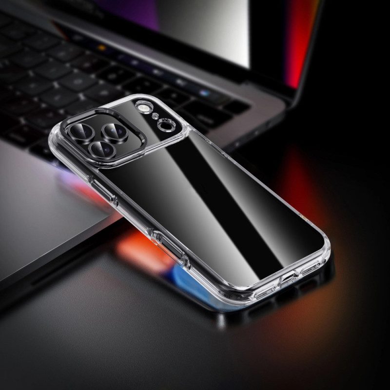 Kuori iPhone 17 Pro Max Ipaky Läpinäkyvä Metallinen Linssikehys