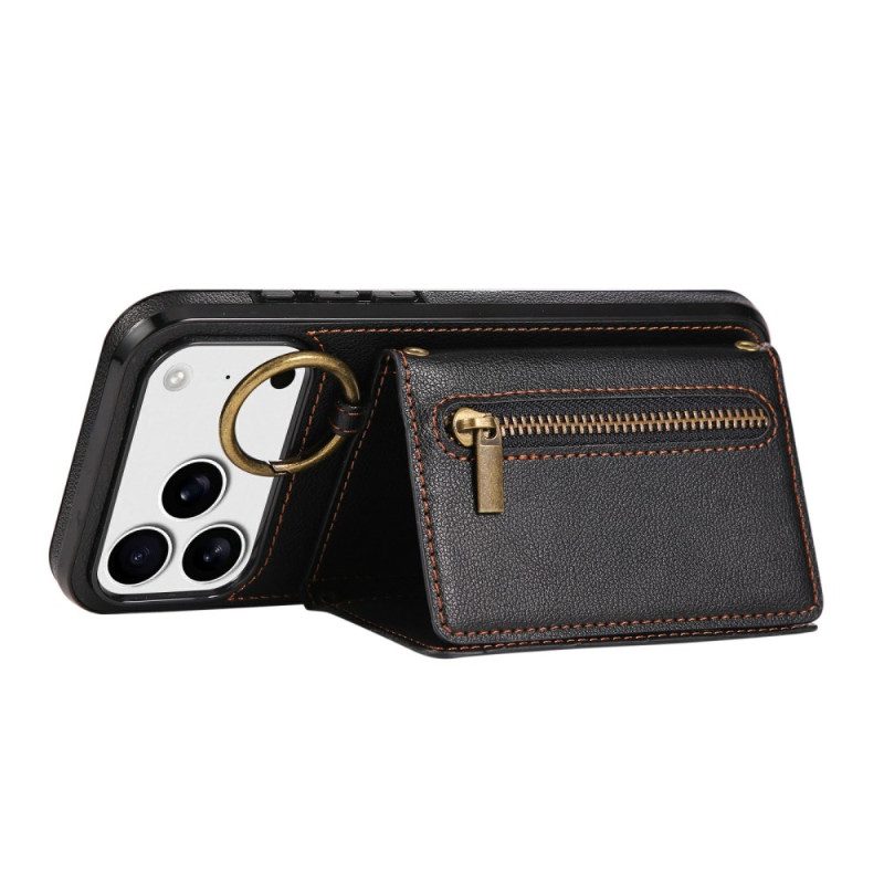 Kuori iPhone 17 Pro Max Lompakko Ja Olkahihna