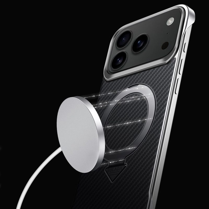 Kuori iPhone 17 Pro Max Magsafe-hiilikuiturengaskiinnitys