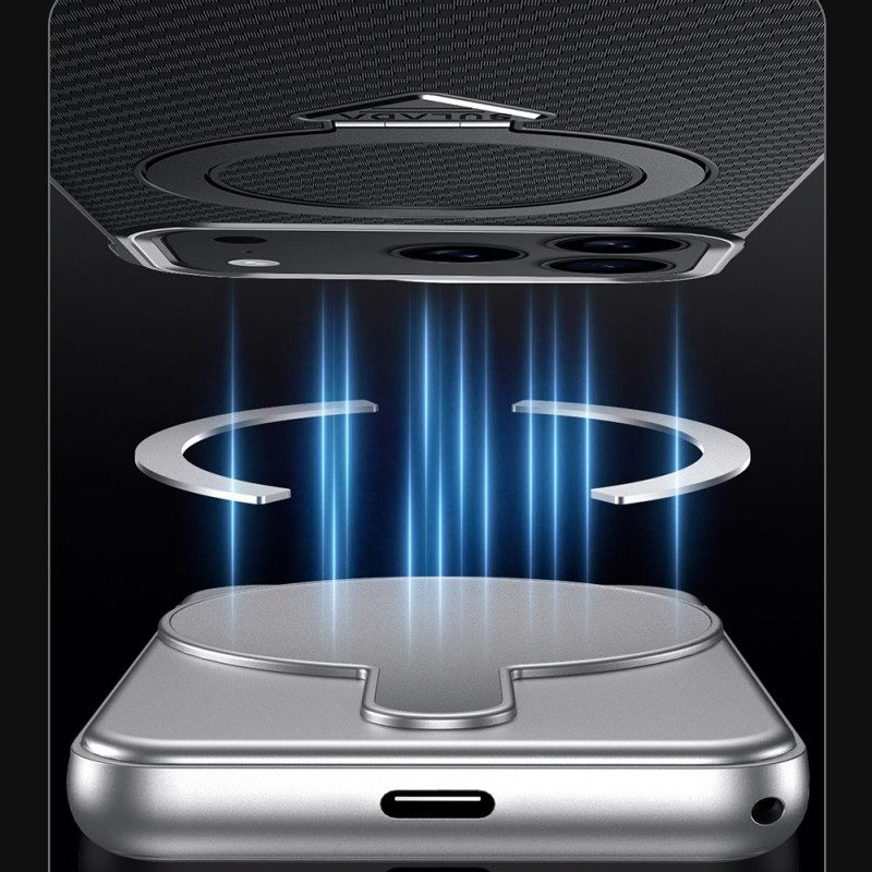 Kuori iPhone 17 Pro Max Magsafe-hiilikuiturengaskiinnitys