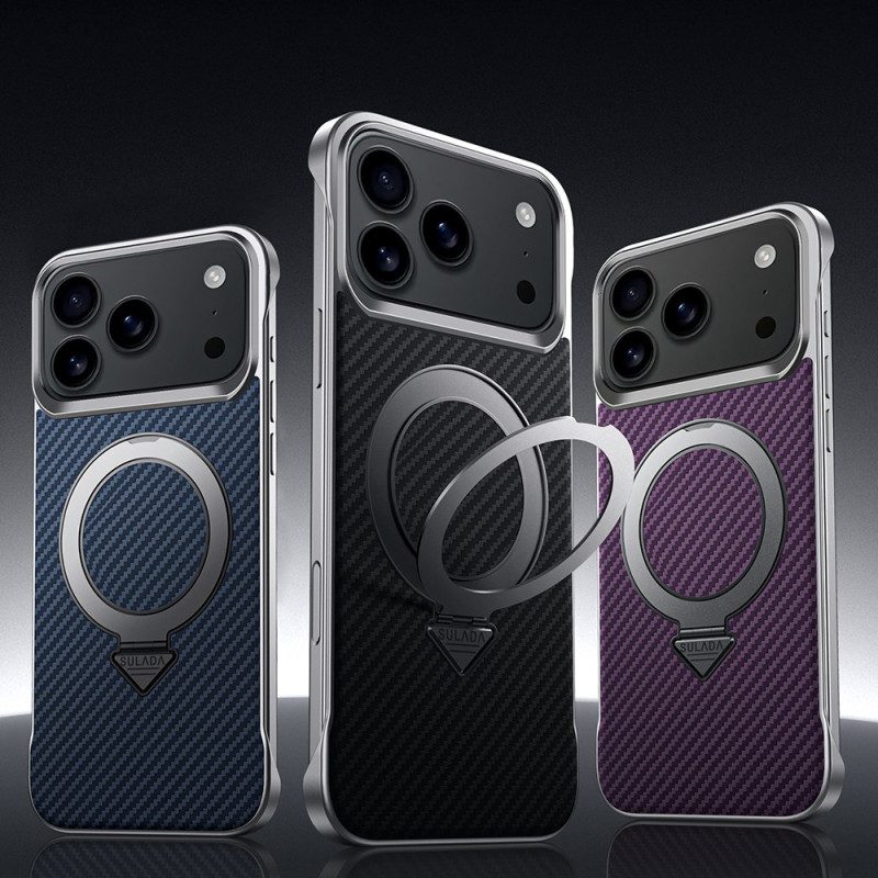 Kuori iPhone 17 Pro Max Magsafe-hiilikuiturengaskiinnitys