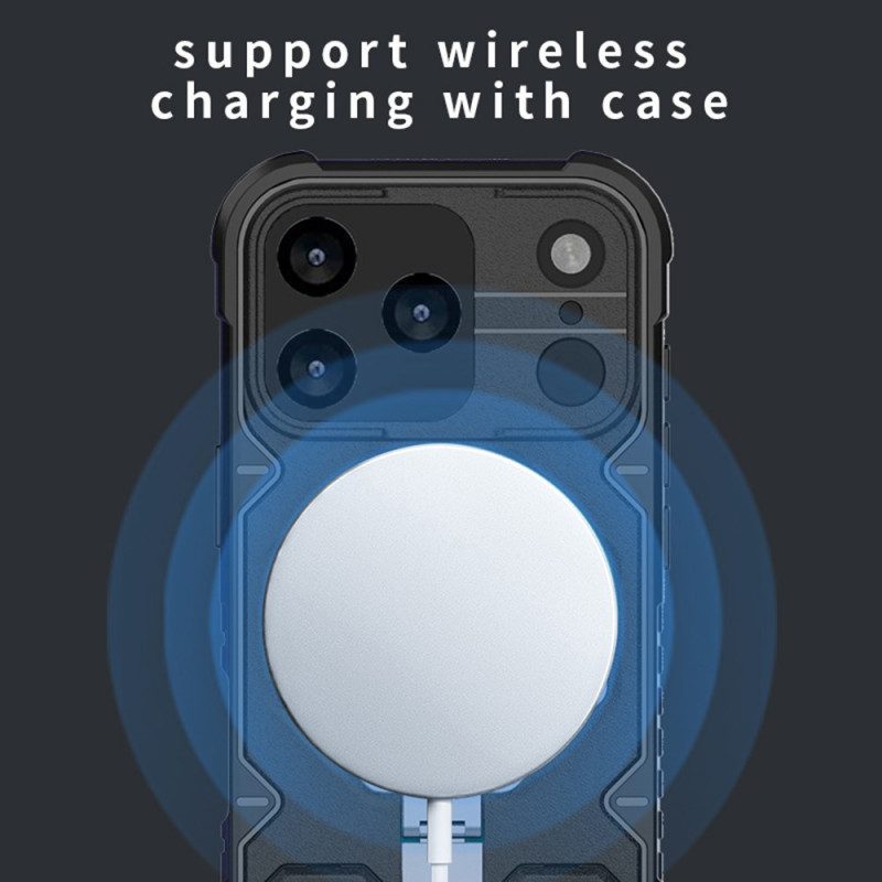 Kuori iPhone 17 Pro Max Magsafe-yhteensopiva Kiinnityksen Ja Rannehihnan Kanssa