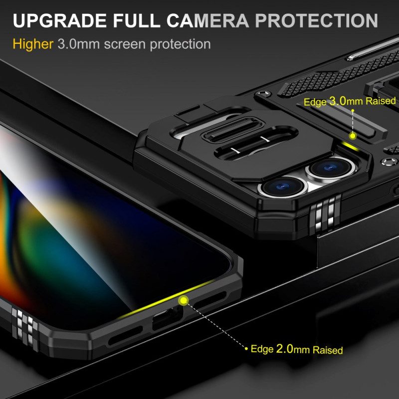 Kuori iPhone 17 Pro Max Metalliefekti Linssin Pidike Ja Suojus Suojakuori