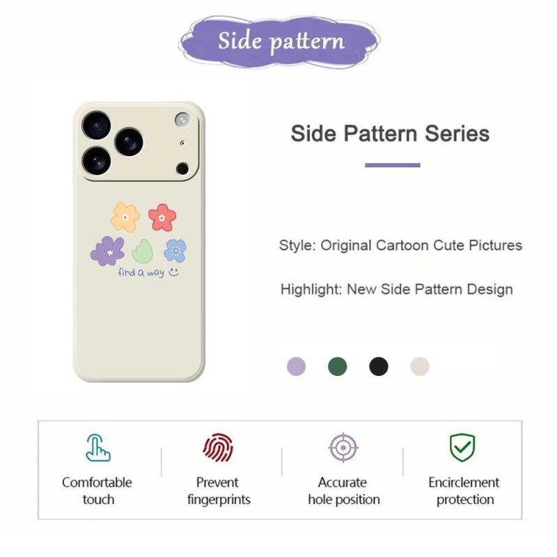 Kuori iPhone 17 Pro Max Pienet Kukat