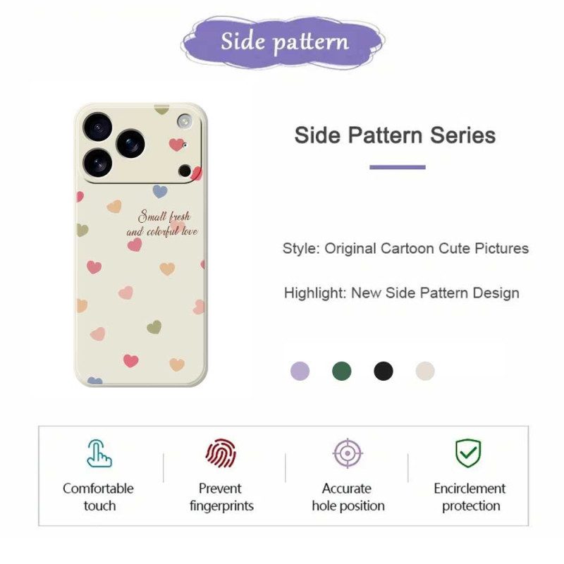 Kuori iPhone 17 Pro Max Sydämet