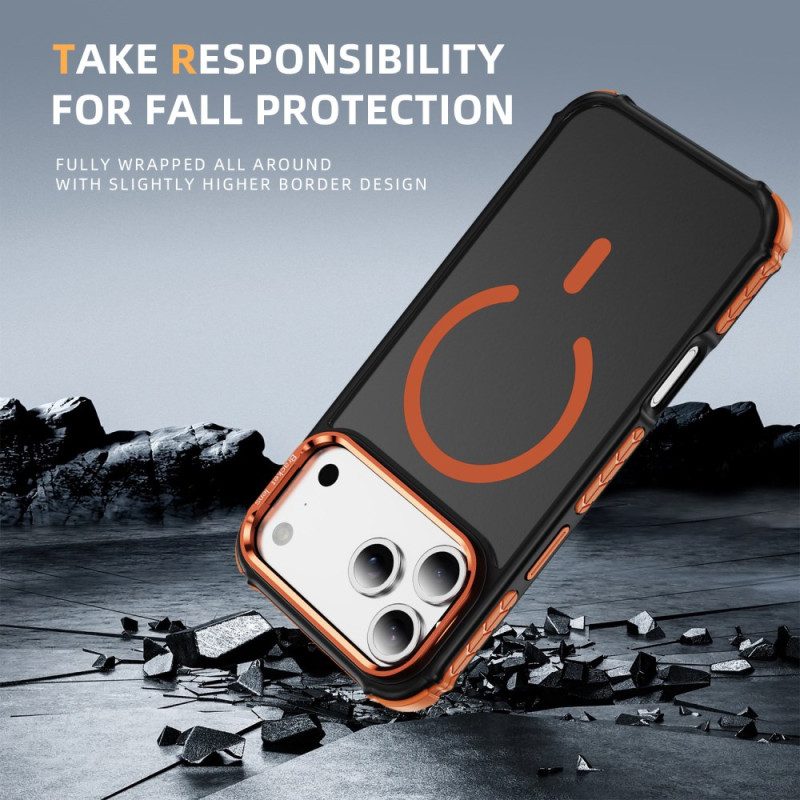 Kuori iPhone 17 Pro Max Yhteensopiva Magsafe-linssikiinnike Musta Suojakuori