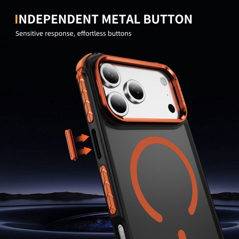 Kuori iPhone 17 Pro Max Yhteensopiva Magsafe-linssikiinnike Musta Suojakuori