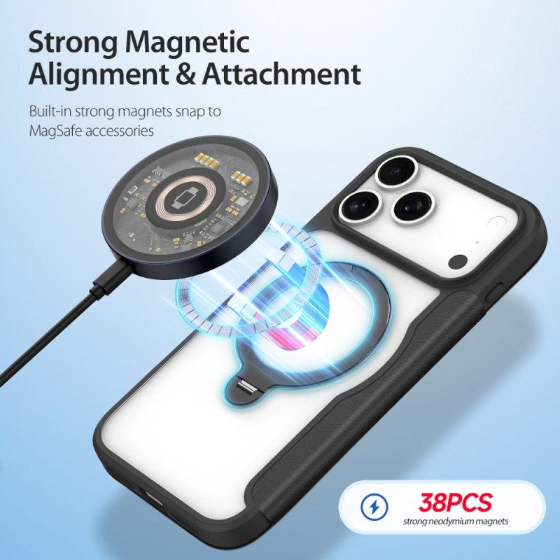 Nahkakotelo iPhone 17 Pro Max Magsafe Ja Skin X Pro -sarja Dux Ducis -kiinnike