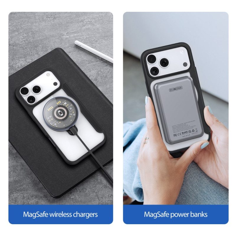 Nahkakotelo iPhone 17 Pro Max Magsafe Ja Skin X Pro -sarja Dux Ducis -kiinnike