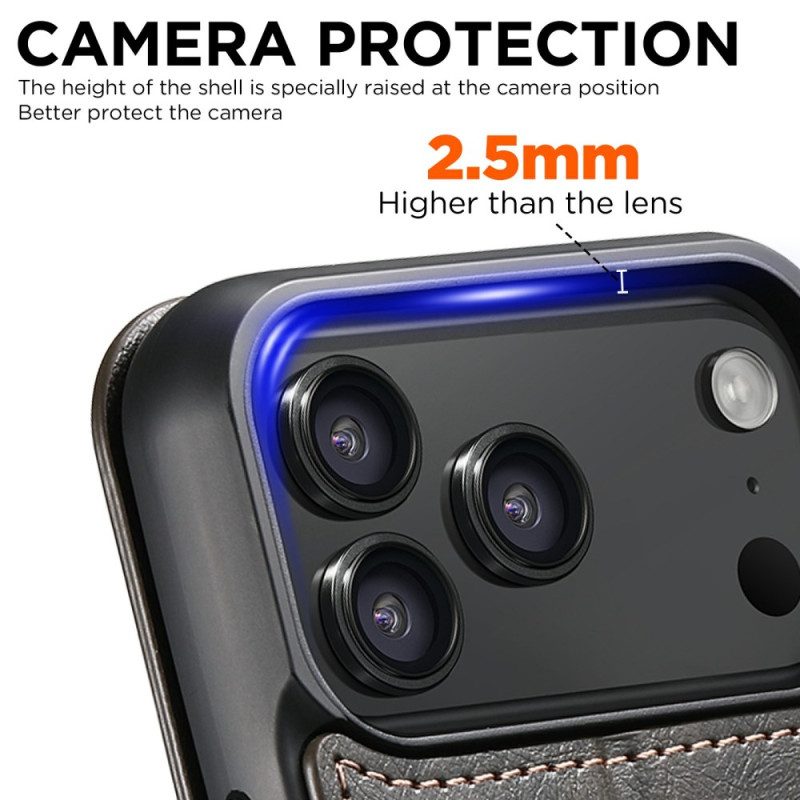 Nahkakotelo iPhone 17 Pro Max Magsafe-yhteensopiva