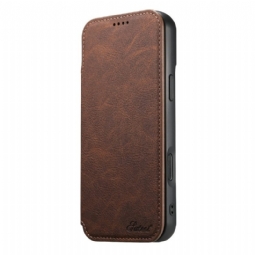 Nahkakotelo iPhone 17 Pro Max Magsafe-yhteensopiva Suteni Suojakuori