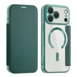 Nahkakotelo iPhone 17 Pro Max Puhelinkuoret Magsafe-yhteensopiva Rfid-korttikotelon Kanssa