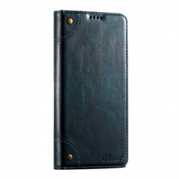 Nahkakotelo iPhone 17 Pro Max Vintage Suteni Suojakuori