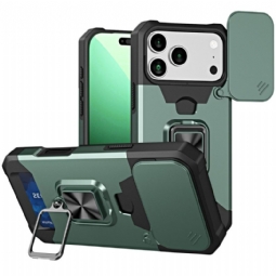 Puhelinkuoret iPhone 17 Pro Max Kestävä Jalusta Ja Liukuva Kansi