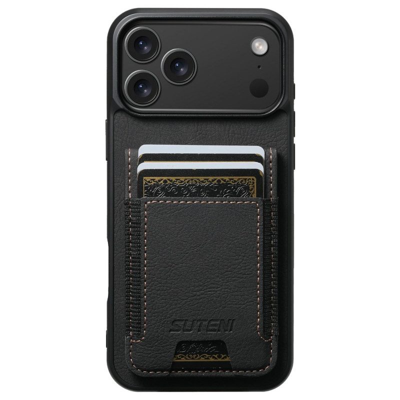 Puhelinkuoret iPhone 17 Pro Max Retrotyylinen Korttikotelo Ja Jalusta
