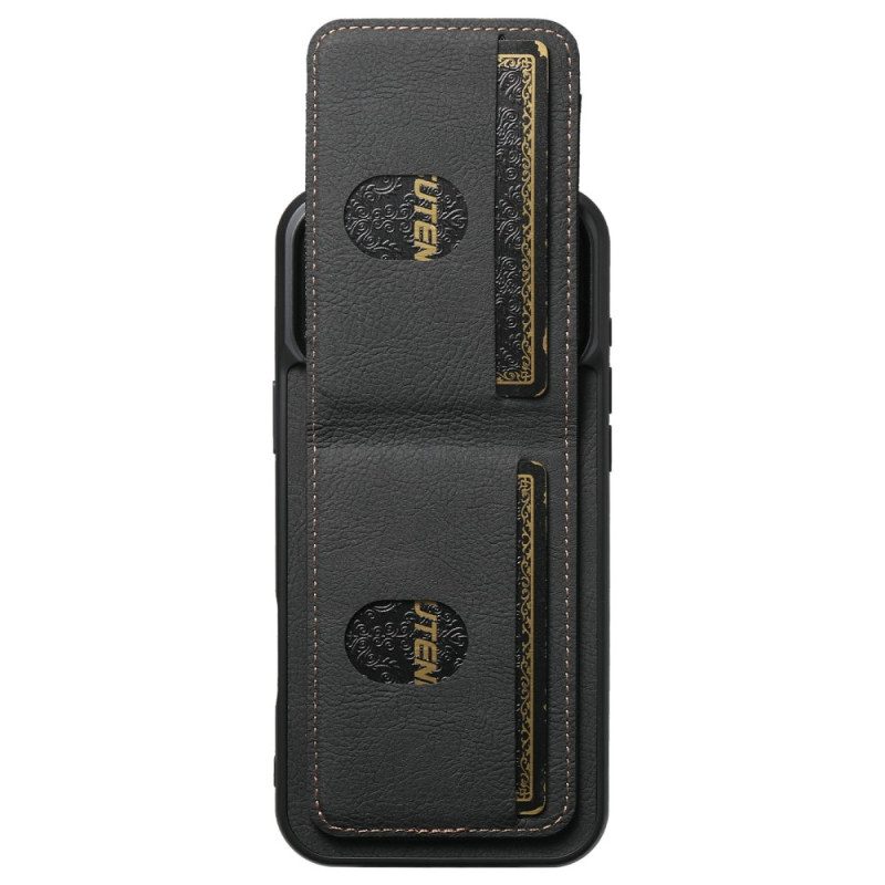 Puhelinkuoret iPhone 17 Pro Max Retrotyylinen Korttikotelo Ja Jalusta