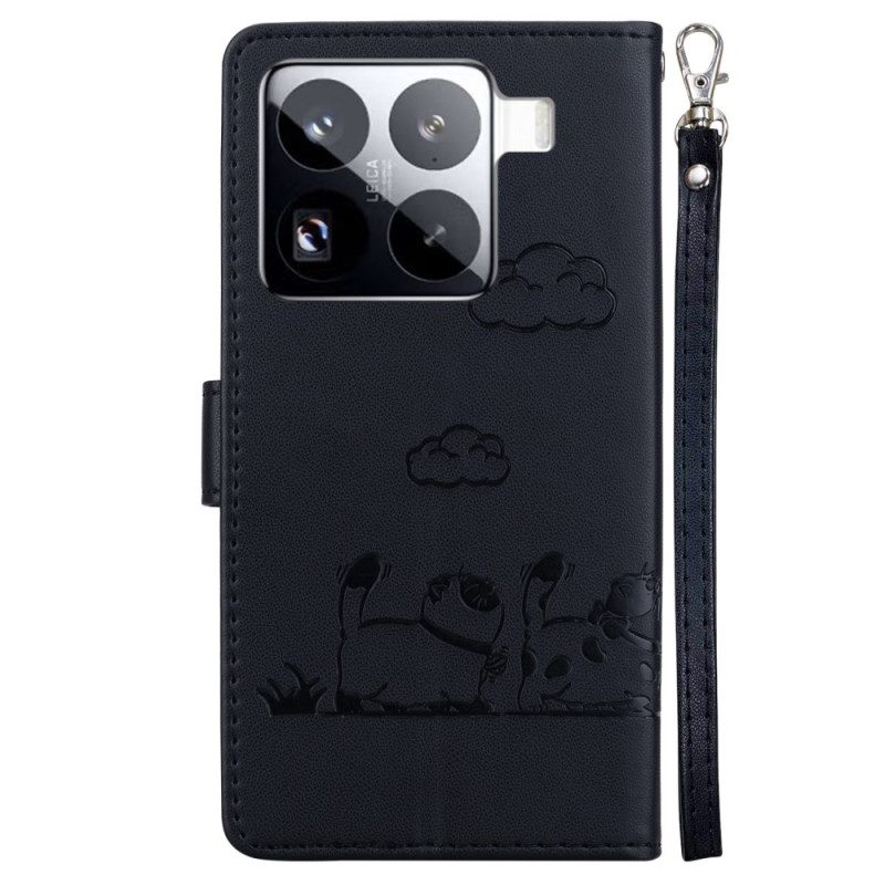 Kotelot Xiaomi 15 Pro Rfid-suojattu Kissakuvio