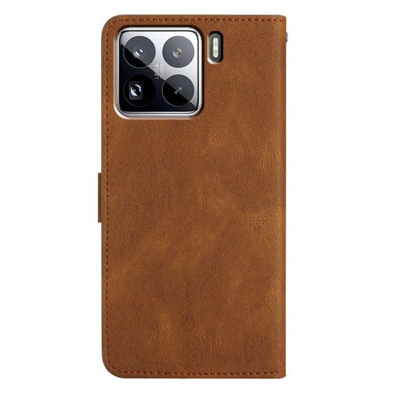 Kotelot Xiaomi 15 Pro Viivoja Ja Raitoja Hihnalla Suojakuori