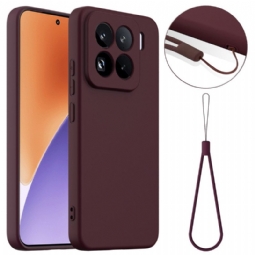 Kuori Xiaomi 15 Pro Magsafe-yhteensopiva Nestesilikoni Hihnalla