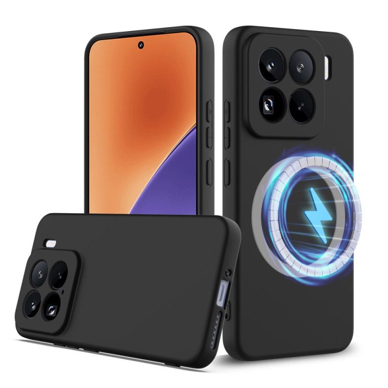 Kuori Xiaomi 15 Pro Magsafe-yhteensopiva Nestesilikoni Hihnalla