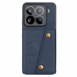 Kuori Xiaomi 15 Pro Nahkaefektikorttikotelo