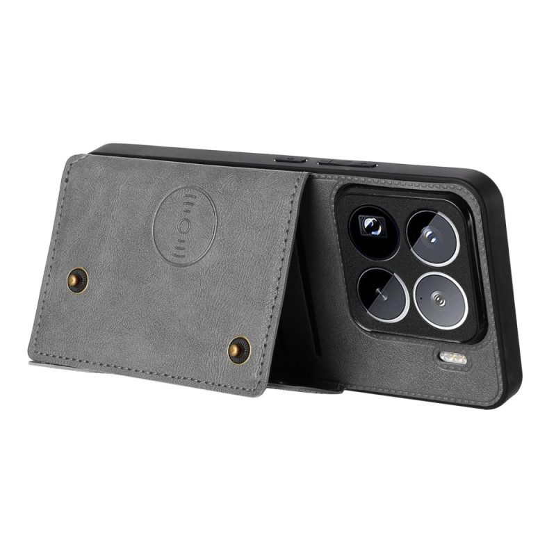 Kuori Xiaomi 15 Pro Nahkaefektikorttikotelo