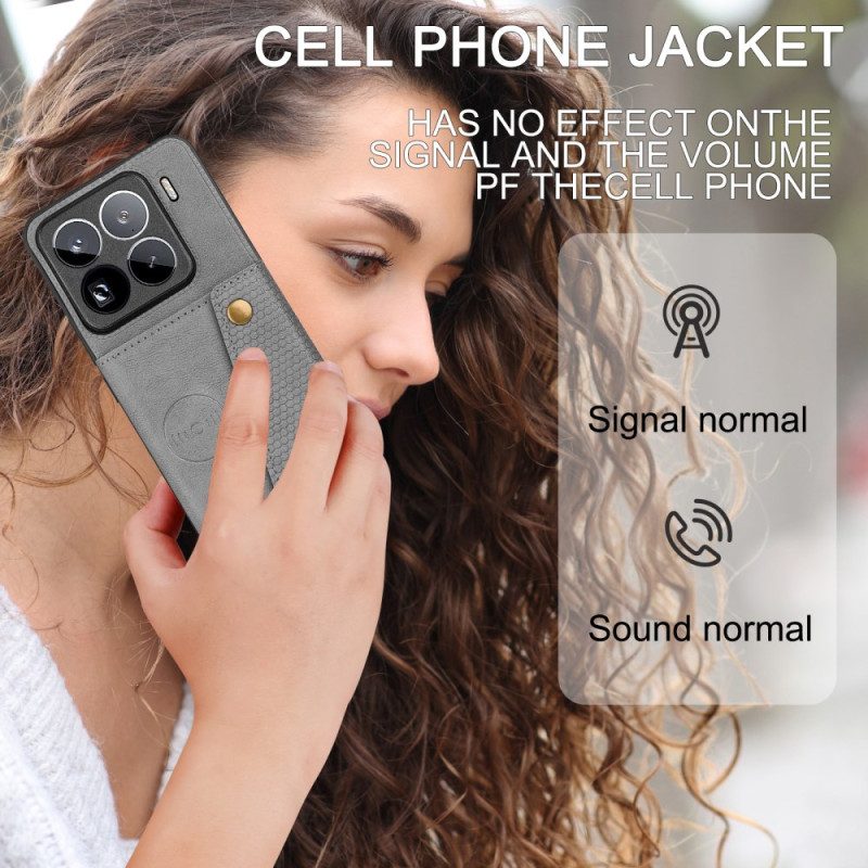 Kuori Xiaomi 15 Pro Nahkaefektikorttikotelo