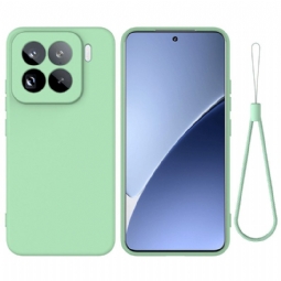 Kuori Xiaomi 15 Pro Nestemäisestä Silikonista Valmistettu Avainnauha