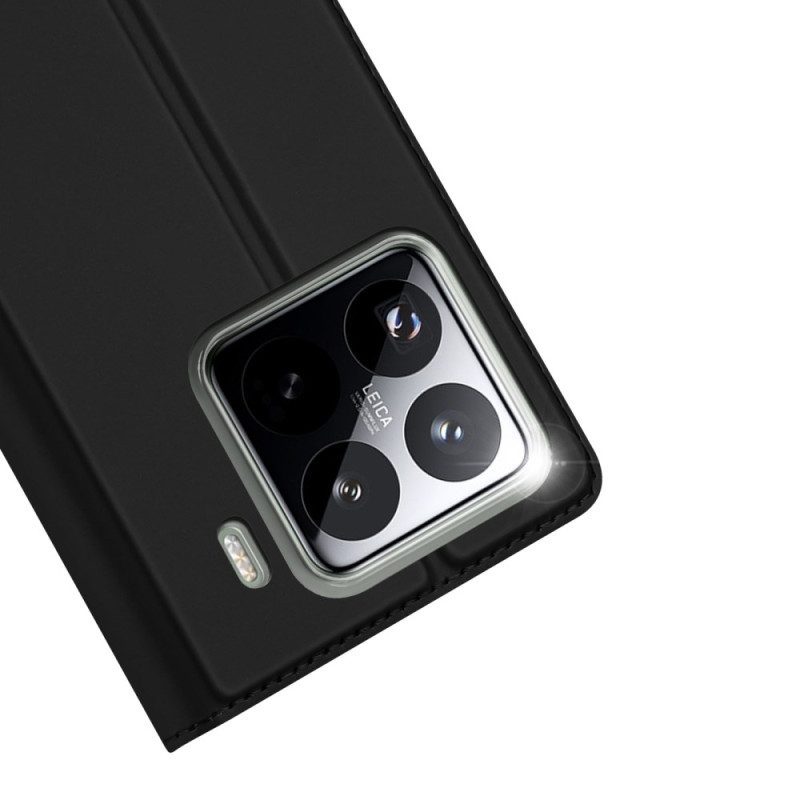 Nahkakotelo Xiaomi 15 Pro Skin Pro -sarjan Dux Ducis Suojakuori