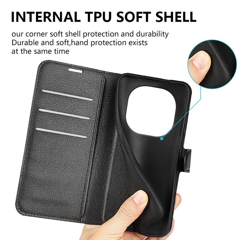 Kotelot Poco X7 5g Klassinen Litsikuvioinen Tekonahka Suojakuori