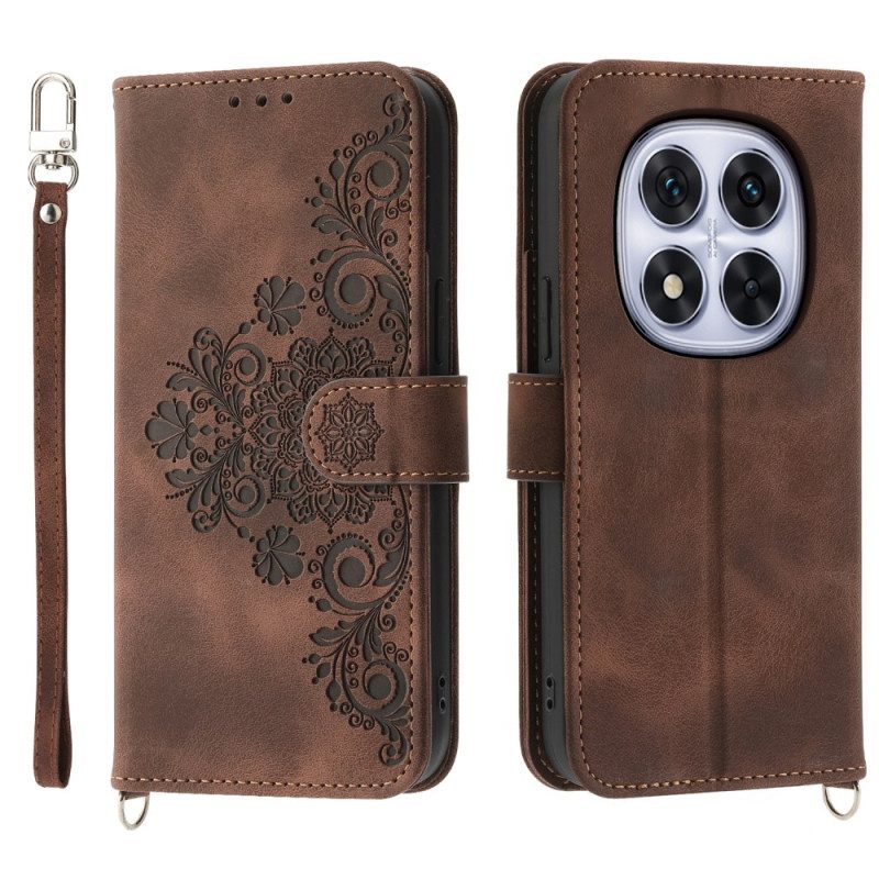 Kotelot Poco X7 5g Pitsikuvio Hihnalla Ja Olkahihnalla Suojakuori