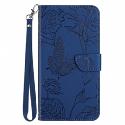 Kotelot Poco X7 5g Puhelinkuoret Perhoskuvio Rannekkeella