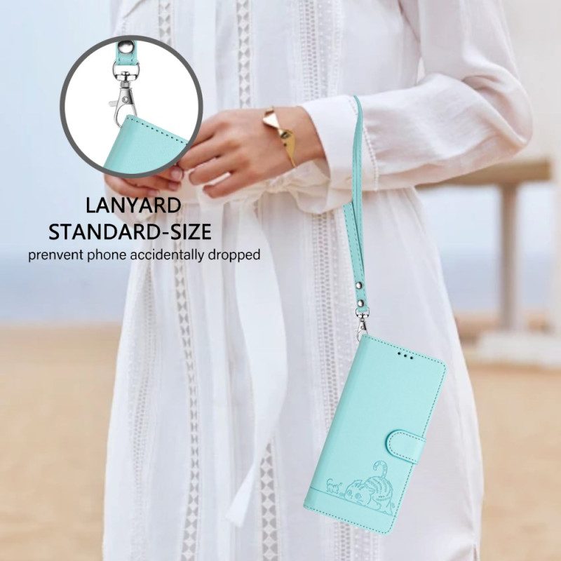 Kotelot Poco X7 5g Rfid-suojattu Kissakuvio Suojakuori