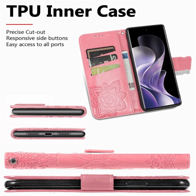 Nahkakotelo Poco X7 5g Barokkiperhonen