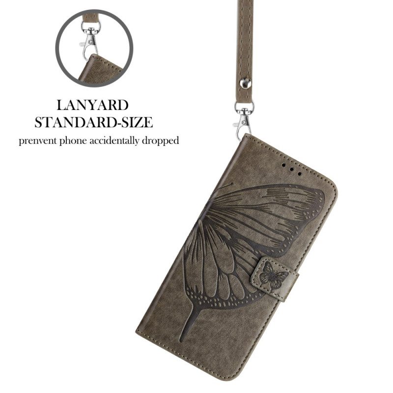 Nahkakotelo Poco X7 5g Graafinen Perhonen