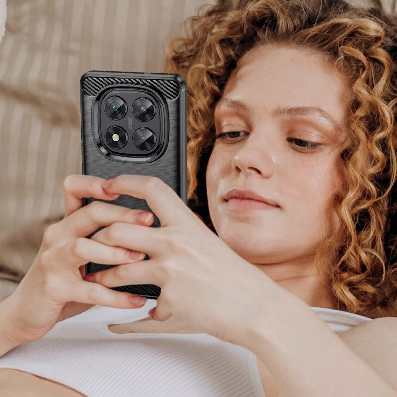 Puhelinkuoret Poco X7 5g Harjattu Hiilikuitu